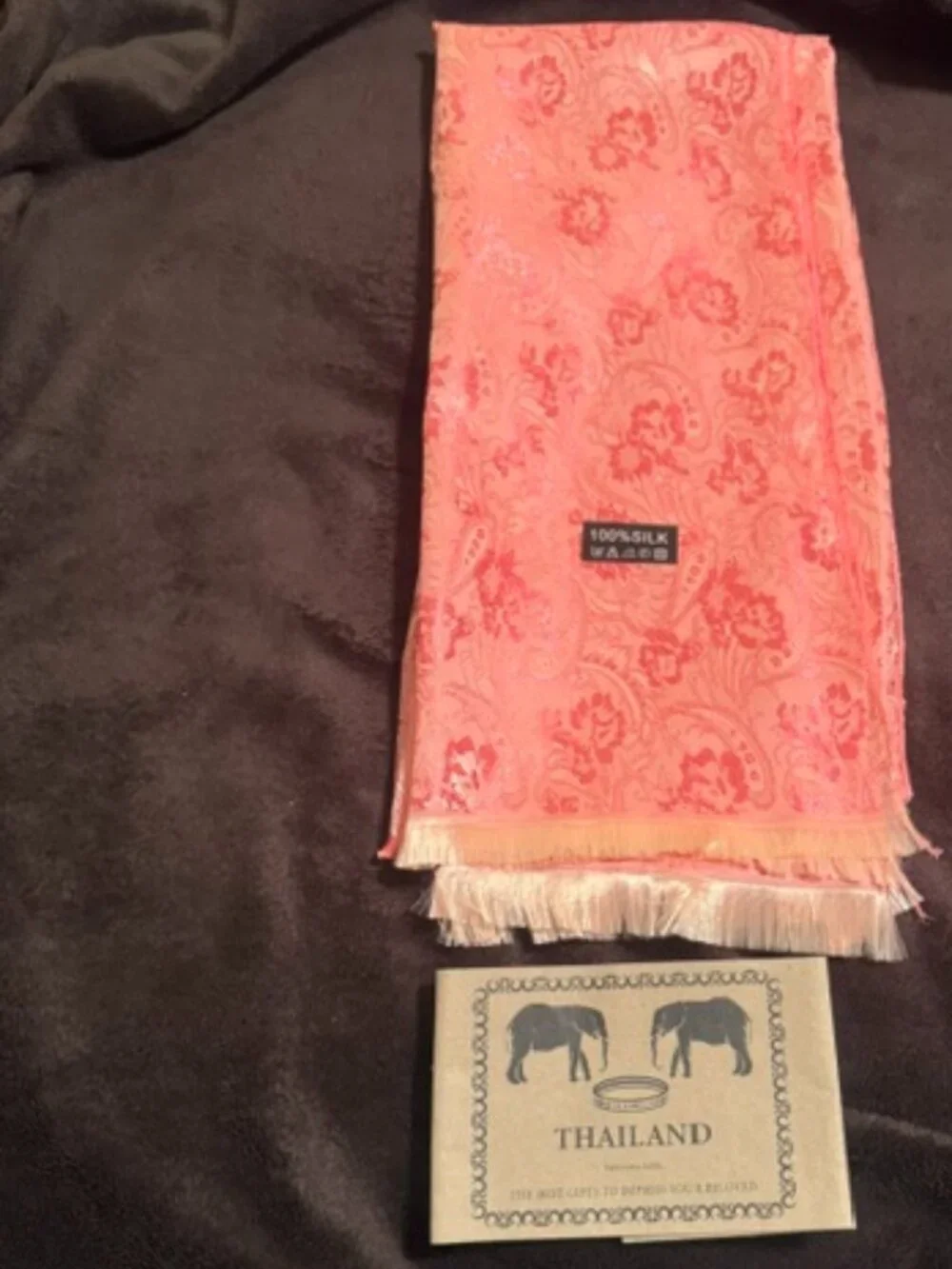 Pashimlma 100% Silk Scarf Thailand